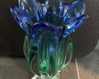 Murano Glass Sommerso Vase