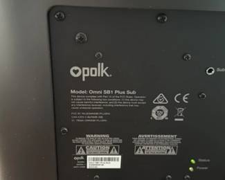 Polk Omni SB1 Plus Soundbar and Wireless Subwoofer System