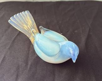 Glass Bird Figurine 