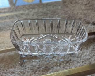 Crystal Butter Dish