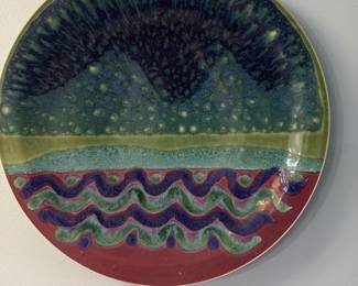 Hand Painted Ceramic Plate 