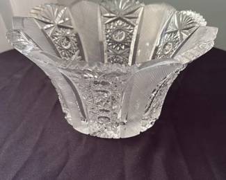 American Brilliant Cut Glass Bowl 