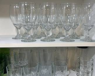 Set of Clear Glassware 