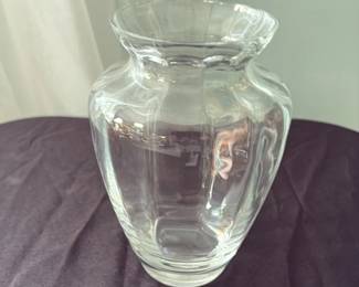 Large Crystal Glass Vase 
