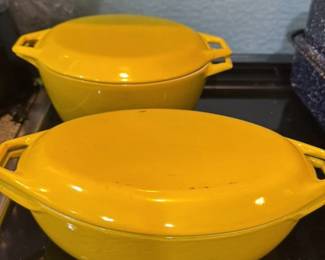 Vintage Le Creuset Cast Iron Dutch Oven set 