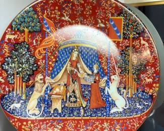 The Lady and the Unicorn Tapestry Plate
