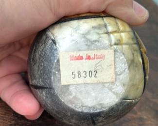 Vintage Italian Carved Owl Figurine