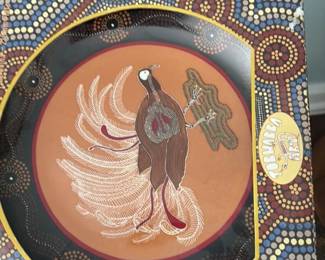 Tobarba Art "Emu" Decorative Plate