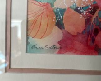 Floral Watercolor Painting by Anna C. Thorne