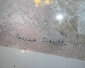 Seuilla Diehl Winter Landscape Painting 