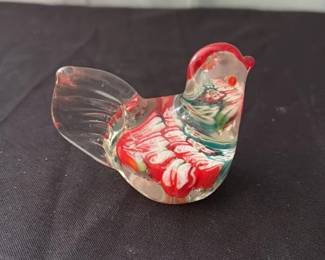 Murano Glass Bird Figurine 