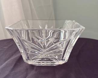 Cut Crystal Octagonal Bowl 