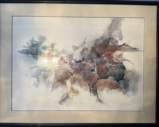 Abstract Watercolor Painting