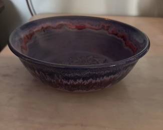 Handmade Ceramic Bowl with Floral Motif 