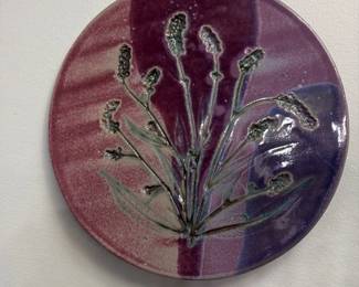 Ceramic Lavender Wall Plaque 