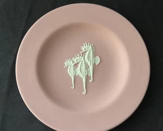 Wedgwood Jasperware Plate with Seahorses 