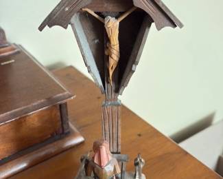 Antique Wooden Automation Figure