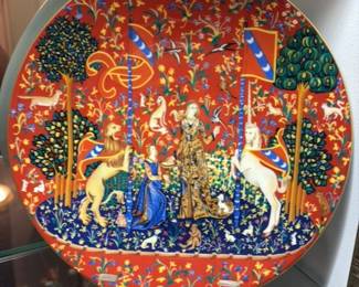 The Lady and the Unicorn Tapestry Plate