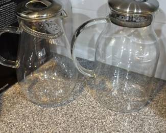 Glass Pitcher with Stainless Steel Lid 