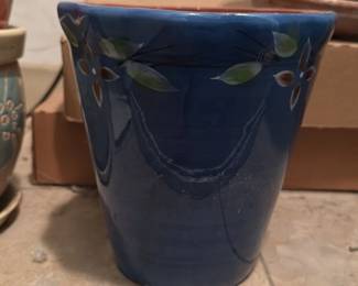 Hand Painted Ceramic Planter 