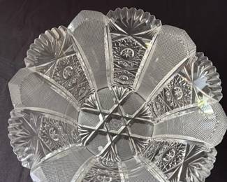 Antique Cut Crystal Bowl 