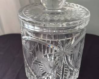 Cut Crystal Candy Dish with Lid 