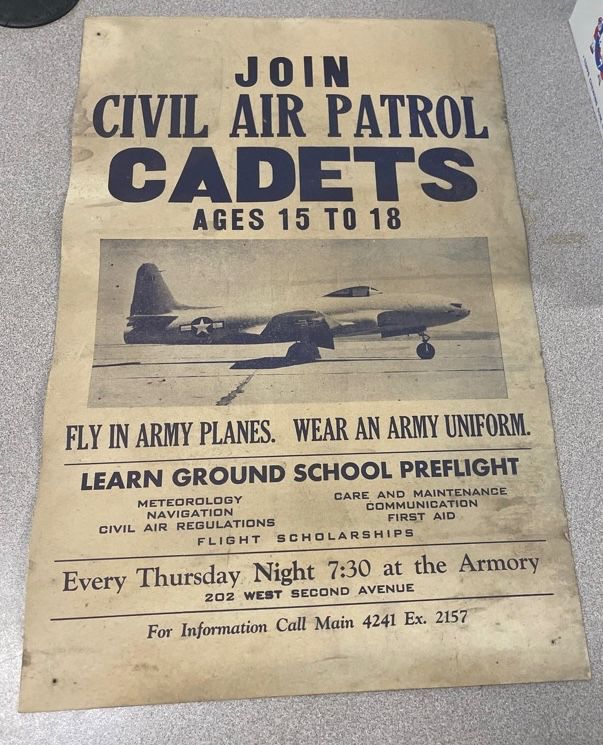 1950s military civil air patrol poster