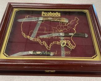 Peabody coal mine, safety award case knives