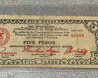 Philippines, World War II, resistance money