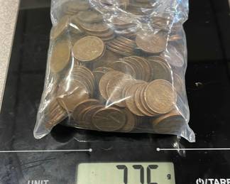 Collection of wheat pennies