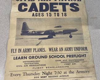 1950s military civil air patrol poster