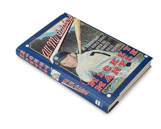 2047
Mickey Mantle Autographed Book: "All My Octobers"
Mantle, Mickey, with Herskowitz, Mickey. All My Octobers: My Memories of 12 World Series When The Yankees Rule Baseball. New York: HarperCollins, 1994, first edition, signed by one author, with original dust jacket
9.5" H x 6.375" W x 1" D
Accompanied by a Letter of Authenticity issued by PSA/DNA Authentication Services, Newport Beach, CA, numbered AM02477, with matching holographic tag to book signature page.
Estimate: $200 - $400