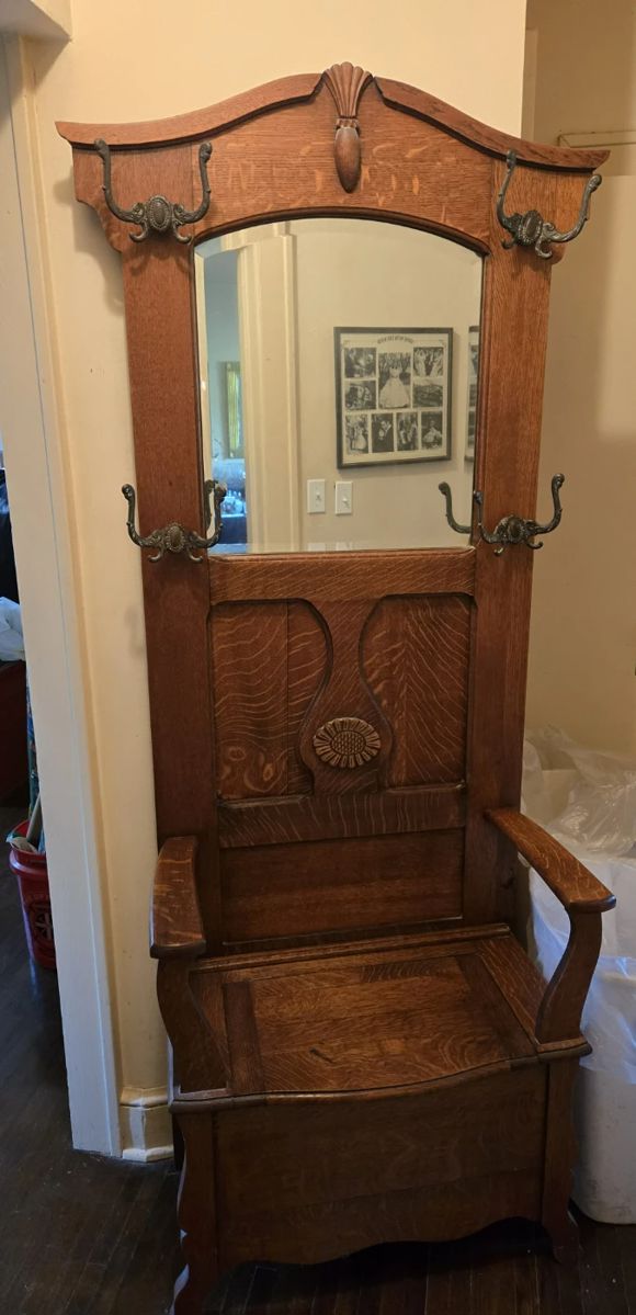 Antique Tiger Oak Tall Tree