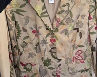 Jones New York Women's Embroidered Blazer