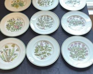 Tiffany & Co. "Wild Flowers" Botanical Plates