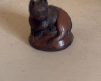Japanese Cat Netsuke