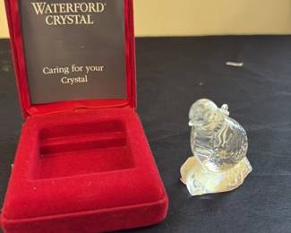 Waterford Crystal Quail Figurine