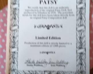 Madame Alexander "Patsy" Limited Edition Doll