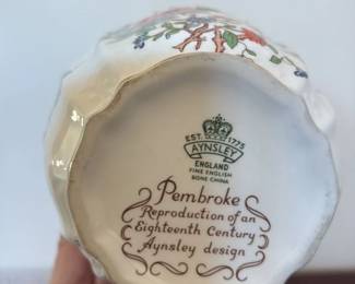 Aynsley Pembroke Reproduction of an Eighteenth Century Design Small Vase