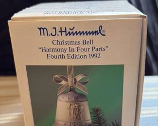 M. J. Hummel Christmas Bell "Harmony in Four Parts" Fourth Edition 1992