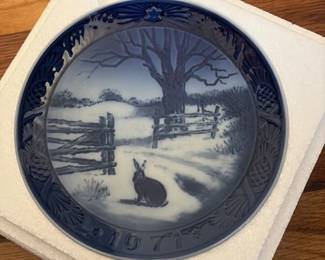 Royal Copenhagen "Hare in Winter" Collector Plate