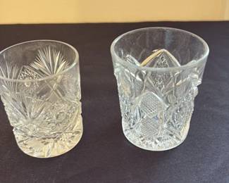 Antique Cut Crystal Tumblers