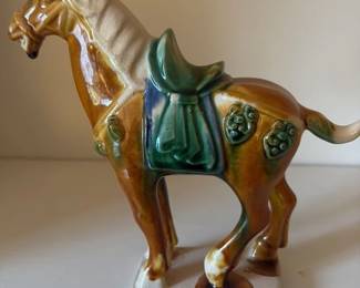 Tang Dynasty Style Ceramic Horse Figurine
