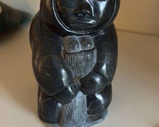Inuit Soapstone Carving of a Shaman