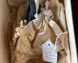 Vintage Wedding Cake Topper