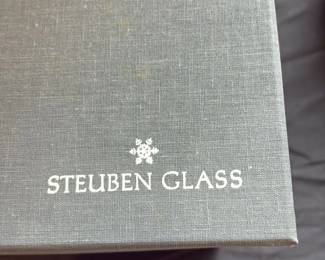 Steuben Glass "Aurene" Footed Bowl