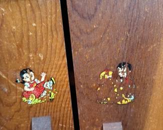 Vintage Wooden Sewing Box with Drawers