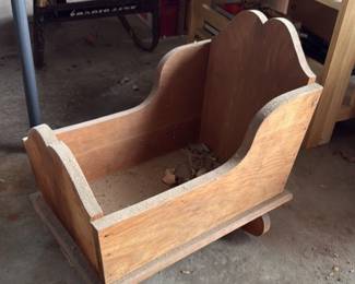 Wooden Rocking Cradle Toy
