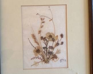 Framed Pressed Wildflower Arrangement