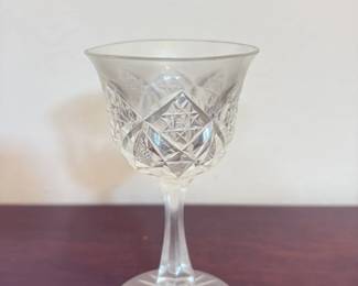 Cut Crystal Wine Glass